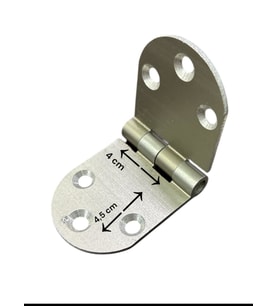 Northcity Oval Alüminyum Kasa Menteşesi 4 cm - Paslanmaz ve Dayanıklı Kapı Menteşesi