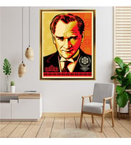 ÇERÇEVELİ ATATÜRK TABLO S458