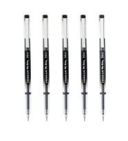 My King İğne Uçlu Metal Klipsli Jel Tükenmez Kalem 0.5 Mm Siyah - 5 Adet