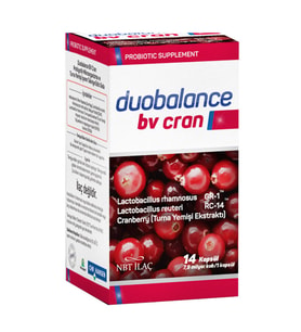 NBT İlaç Duobalance Bv Cran Takviye Edici Gıda 14 Kapsül