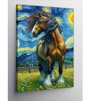 Kanvas Tablo Van Gogh Tarzı At