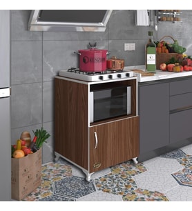 Kenzlife ocak dolabı revbahar cvz 85*60*56 hazır mutfak klasik set üstü ocak için arkalıksız (Karışık)