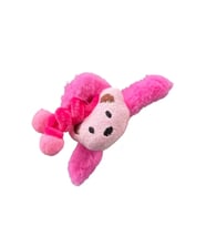 Caş Dekorasyon Fuşya Renk Ayıcıklı Peluş Mandal Toka (Fuşya)