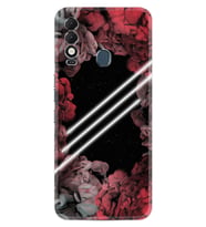 Tecno Spark 8T Kılıf Silikon Desen Özel Seri Flowers Line 1732