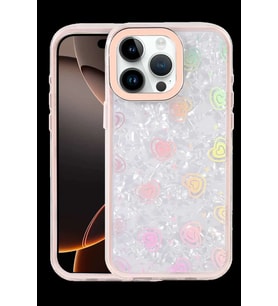 iPhone 14 Pro Max Lumi Desenli Kapak - Pembe