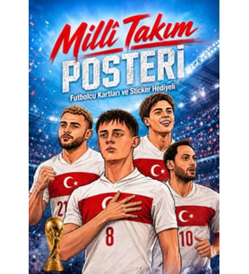Milli Takım Poster Kitabı - (Futbolcu Kartı+Futbolcu Hediyeli)