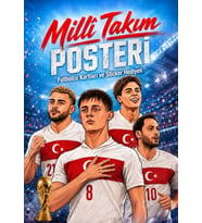 Milli Takım Poster Kitabı - (Futbolcu Kartı+Futbolcu Hediyeli)