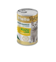 Hello Paty Yetişkin Konserve Kuzu Etli Kedi Maması  24 Adet x 415 gr  ( % 70 Et )