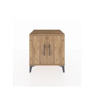 Hyperion Komodin 2 Raflı 2 Kapaklı 60x44x64 Çam-Çam