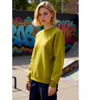 Kadın Bisiklet Yaka Reglan Kol Düz Örme Sweatshirt Fonksiyonel Dayanıklı Kaliteli Konforlu
