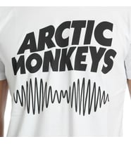 Bant Giyim - Arctic Monkeys Beyaz Erkek T-shirt Tişört