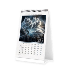 GIPTA 13195-BRS 13x19.5 BRİSTOL ÜÇGEN MASA TAKVİMİ - FLOWER