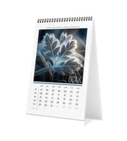 GIPTA 13195-BRS 13x19.5 BRİSTOL ÜÇGEN MASA TAKVİMİ - FLOWER