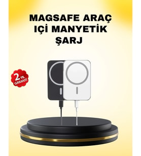 15W Kablosuz Şarj Destekli Magsafe Araç Tutucu Havalandırma Klipsli