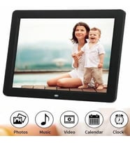 Kingboss 10 inç Dijital Fotoğraf Çerçevesi Video Oynatma Müzik Çalma Akıllı Fotoğraf Çerçevesi Resim