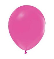 Balon Metalik Düz 5 inç Fuşya 100'lü-