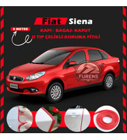Fiat Siena Oto Araç Kapı Koruma Fitili 5metre Parlak Kırmızı Renk