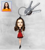Kişiye Özel Karikatür Tasarım Anahtarlık 97244