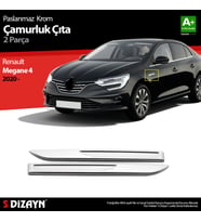 Renault Megane 4 Krom Çamurluk Sinyal Çıtası 2 Prç. 2020 Üzeri