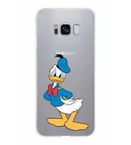 Samsung Galaxy S8 Kapak Donald Duck Tasarımlı Şeffaf Silikon Kılıf