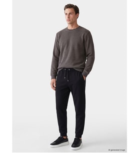 LCWAIKIKI Classic Siyah Regular Fit Erkek Jogger Eşofman Altı