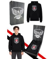 BEŞİKTAŞ ÇOCUK KAPÜŞONLU SWEATSHIRT LAZER KUTU HEDİYELİ