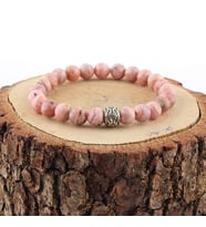 Rodokrozit Doğaltaş Bileklik 6 mm Pembe B258