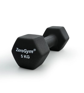 Zerogym Neopren Kaplı  İçi Demir Dambıl 5 kg Siyah 1 Adet