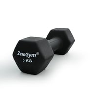 Zerogym Neopren Kaplı  İçi Demir Dambıl 5 kg Siyah 1 Adet