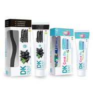 DKDENT Aktif Karbon Diş Macunu (Fırçalı) 75 ml + Çocuk Diş Macunu (Fırçalı) 50 ml