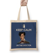 Keep Calm I'm The Doctor Who Bez Çanta Uzun Saplı