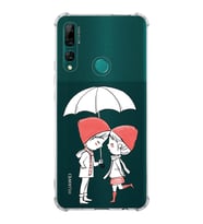 Huawei Y9 Prime 2019 Uyumlu Köşe Korumalı Antişok Kapak Aşk Tasarımlı Şeffaf Silikon Kılıf