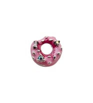 İlk Isırıkta Aşk Pembe Donut Charm  925 Ayar Gümüş