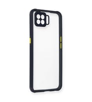 Oppo A73 Kılıf Miami Şeffaf Silikon - Lacivert