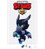 Brawl Stars Karanlık Mecha Crow Puzzle 240 Parça Yapboz