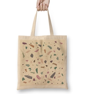 Terrazzo Tasse Bez Çanta Uzun Saplı