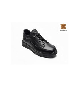 Cem Pekşen Gepetto 501 Siyah Erkek Günlük Deri Comfort Casual Ayakkabı