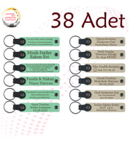 Yeşil & Sütlü Kahve, Butik Mağaza Müşterilerine Teşekkür, 38’li Set, Kişiselleştirilebilir Hatıra