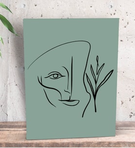 BK Gift Minimalist Art Tasarımlı Dekoratif Mini Kanvas Tablo 15x20cm-3