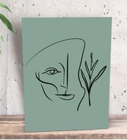 BK Gift Minimalist Art Tasarımlı Dekoratif Mini Kanvas Tablo 15x20cm-3