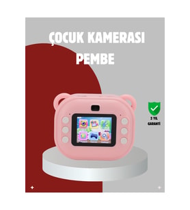 24MP Çocuk Kamerası, HD Çift Lens, 32GB Hafıza, Oyun Modu