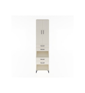 Hyperion Dolap 4 Raflı 4 Çekmeceli 2 Kapaklı 60x44x243 Aytaşı-Aytaşı