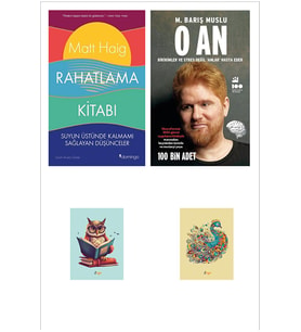 O AN - M. Barış Muslu - Rahatlama Kitabı Matt Haig (2 NOT DEFTERLİ) (Renksiz)