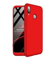 Samsung Galaxy A10S Uyumlu GKK Kılıf 360 Derece Tam Koruma (Kırmızı)