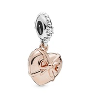 Nur Silver Heart Locket Gümüş Charm NUR-BL00307
