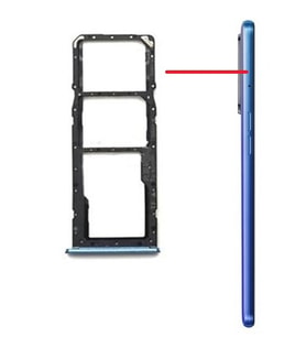 Realme 6 Uyumlu Sim Kart Tepsisi RMX2001 (Mavi)