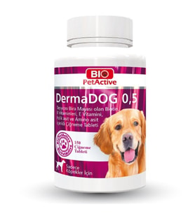 Bio Pet Active Dermadog 0,5 Köpekler Için Sarimsakli Maya Tableti 150 Adet