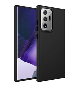 Galaxy Note 20 Ultra Kılıf Luna Dışı Soft Yumuşak İçi Kadife (Siyah)