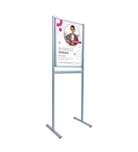 Infoboard B2 (50x70cm) Çift Taraflı Ayaklı Poster Pano