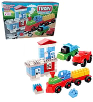 100 Parçalı, Tren Garı- Ev- Kamyon- Jeep ve Fazlası için Block Yapı Seti